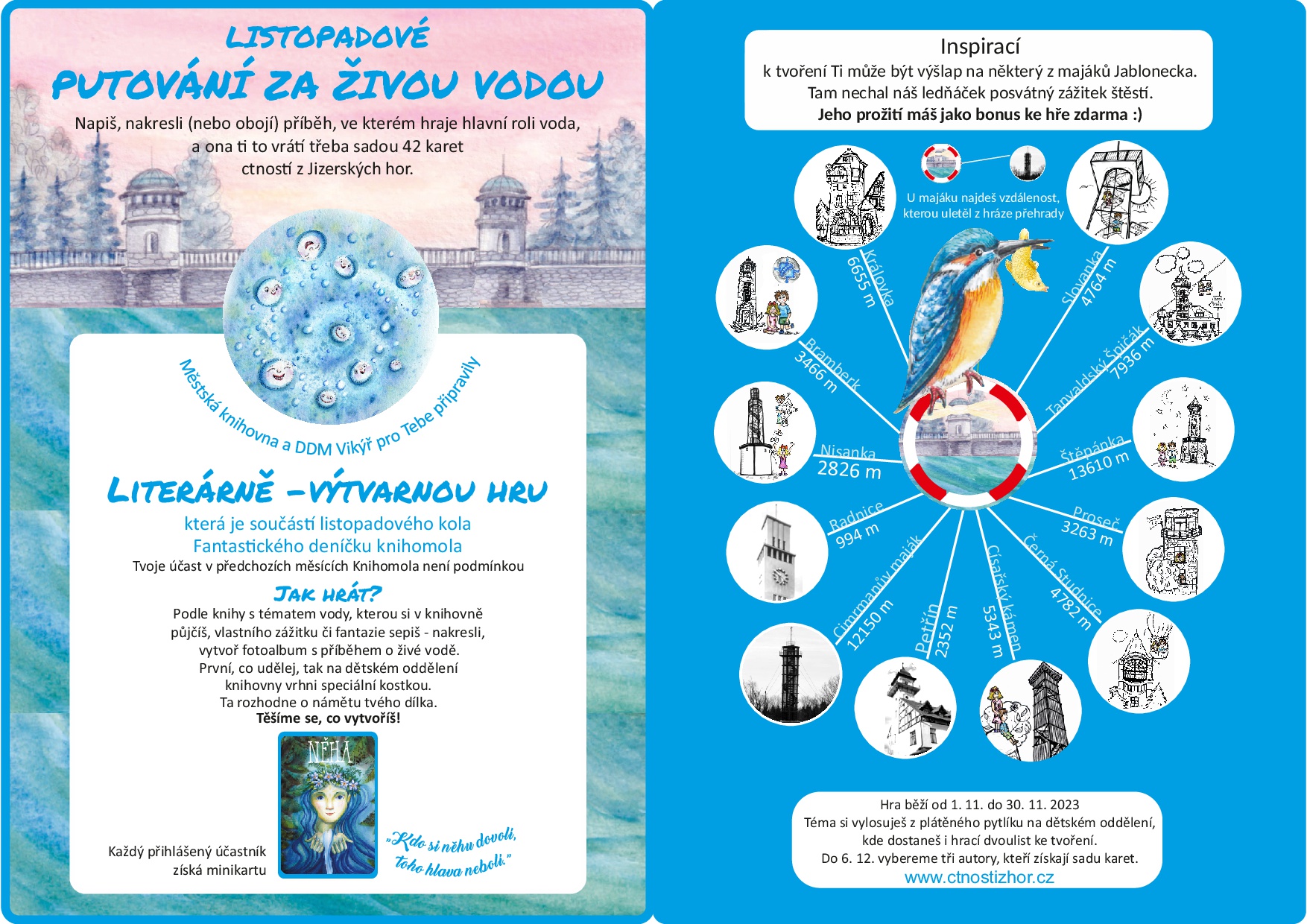 Putování - leták listopad Živá voda